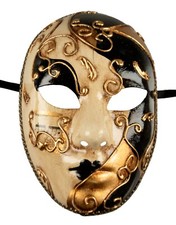 Maske Volto Golden Weiß