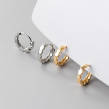 Kleine Creolen Sechseck-Muster