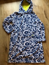 Mini Boden Bademantel Gr. 134/140 9-10 y blau Blumen Frottee