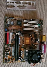 Gigabyte GA-7ZMM REV:1.2 retro Mainboard + Pentium 133MHz + 2x 256MB RAM +Blende