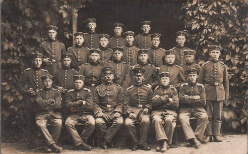 Gruppenfoto soldaten gel - ak,