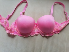 BH Push-Up  mit Bügel 85 b  Pink Halbschale Abnehmbare Träger
