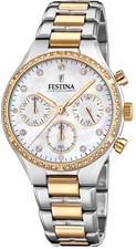 Festina Chronograph Festina Damen Uhr F20402/1 Edelstahl