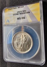 ANACS 50C MS 65 1925 USA Half