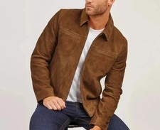 Herren Braun Wildleder Leder