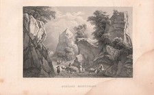 c1850 Burg Montpreis Grad