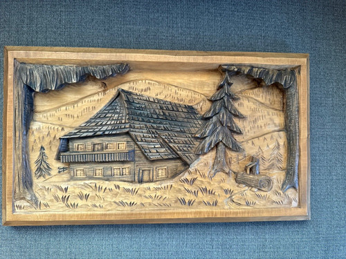 Schnitzerei schwarzwaldhaus - schnitzerei,