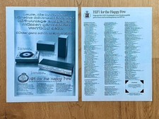 Bang & Olufsen Beogram Beovox B&O BeomasterOriginal 1970 Vintage Advert Werbung