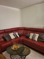 ledersofa, rot, Originalverkaufspreis: 3000€