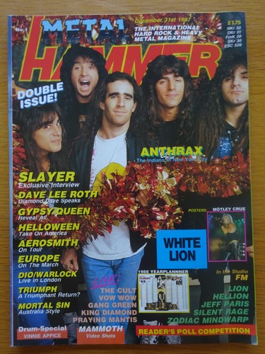 Metal hammer dec 1987 large - 1987, (large
