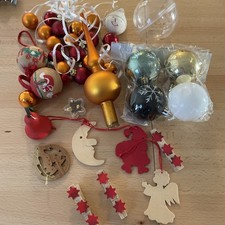 Weihnachten Dekoration Bunt Gemischt Kugeln Spitze,Holzanhänger…