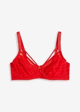 Minimizer-BH mit Herzmuster Gr. 85 Cup G Erdbeere Unterwäsche Unterhemd Neu