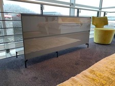 Piure Sideboard Nex MDF Grau Hochglanz Füße Dunkelgrau