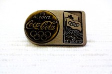 1 Coca Cola Olympia Pin St.Moritz 1928 aus defektem Rahmen