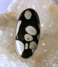 Ring mit Erdnussholz, 925er