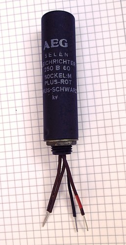 Vintage selengleichrichter aeg - selengleichrichter,