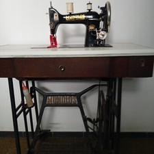 Seltene Vintage Nähmaschine von Mundlos "Original-Victoria" 88G / ca. 1930er 