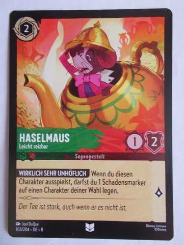 Disney lorcana karte domäne - lorcana,