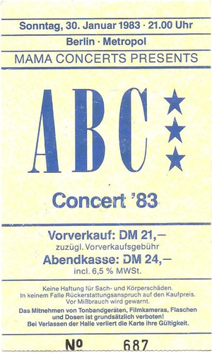 Abc concert 1983 - ,