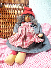 Zwerg Mädchen  Puppe aus Holz