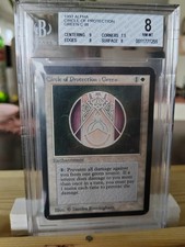 Magic the Gathering BGS 8 Graded Alpha - Circle of Protection: Green - Near Mint