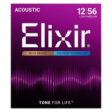 Elixir 11075 Polyweb Acoustic 12-56 - Westerngitarrensaiten