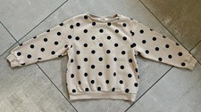 Pullover Gr. 110 116 Mädchen H&M Pulli Langarm Dots Winter