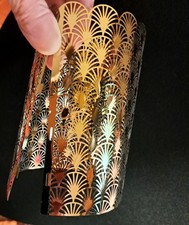 Metall Banderole Windlicht Artdeco Deko Golden Silbern Depot 27,5x14 / 27,5x9cm