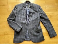 Herren  Sakko Blazer Gr.50 marine blau kariert elegant Business Chic Zeitlos top
