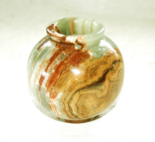 Onyx marmor vase 10cm - marmor, 973g