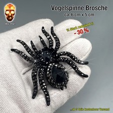 1 Brosche Strass Vogelspinne