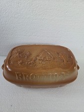 Brottopf Keramik mit Deckel Vintage Brotbehälter