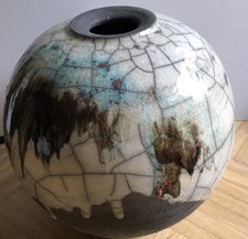 Sehr Große Raku Kugelvase