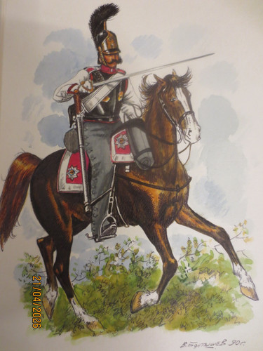 Aquarell kürassier des - aquarell:,