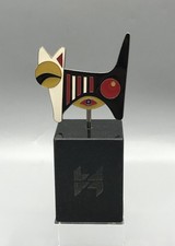Ausgefallene Kleine Design Figur Katze Signiert Skulptur Pop Art Kunst Kunstwerk