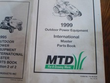 MTD 3 x Ersatzteilliste  für Rasenmäher, Traktoren etc.  1999, 1995 Buch 2, 1996