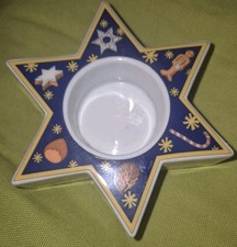 Teelichthalter Stern Porzellan
