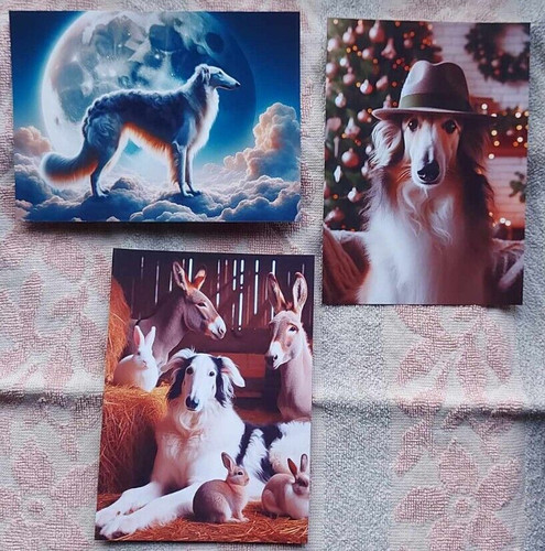Russian wolfhound print - *,
