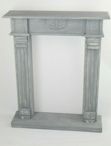 Kaminumrandung grau shabby - grau,