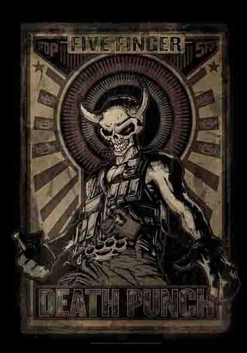 Five finger death - finger, flagge