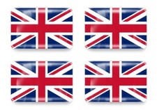 4x 3D Gel Aufkleber England