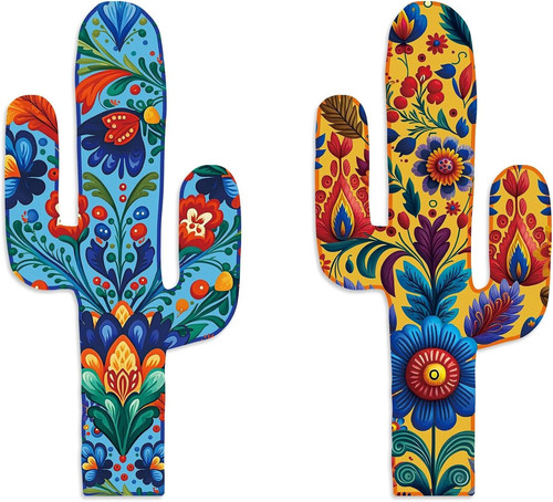 Azteken-Kaktus-Wanddeko-Set