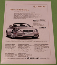 16. Lexus SC 430 Werbeanzeige