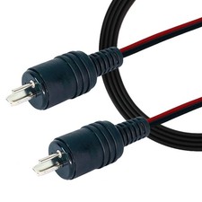 Lautsprecher Kabel 5m Audio Schwarz Rot Stecker DIN Speaker PA Box Hi-Fi Rarität