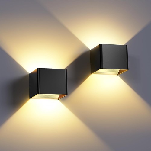 Moderne led wandlampe schwarz - moderne,