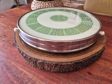 Retro DDR  70er Jahre Tortenplatte zum Drehen drehbarer Servier Teller