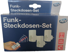 REV Funk Steckdosen Set weiß