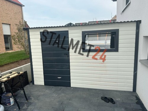 Blechgarage 4x5x2 14m - +,