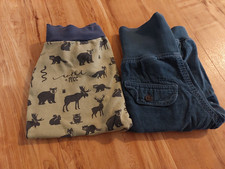 2er Set Babyhosen - Gr. 74 - Cordhose und selbstgenähte Hose - gebraucht