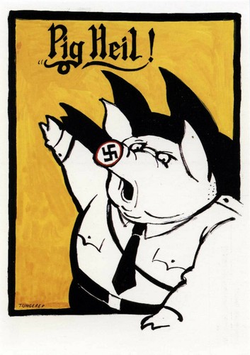 Tomi ungerer pig heil plakat - tomi,